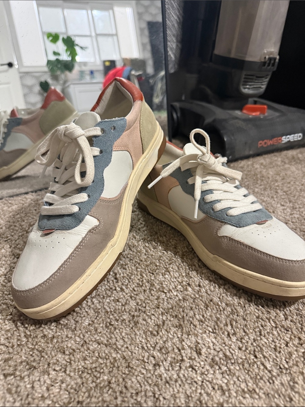 Madewell Women's Multicolor Low-Top Sneakers - White, Gray, Blue, Pink, Tan
